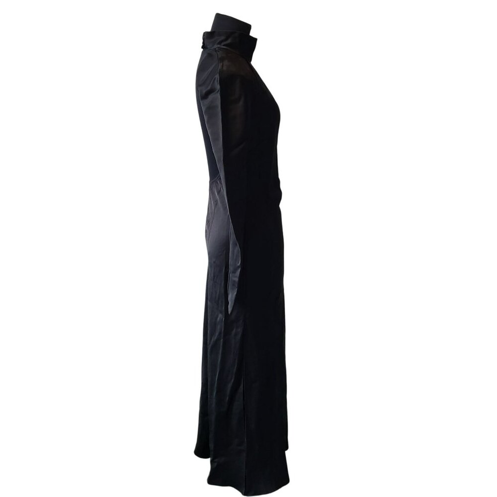 Anna October Black Audrey Maxi Dress Long Sleeve Gothic Fairy Core - Picture 5 of 11